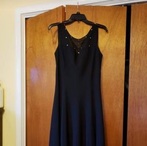 Black draped backline 16 formal dress